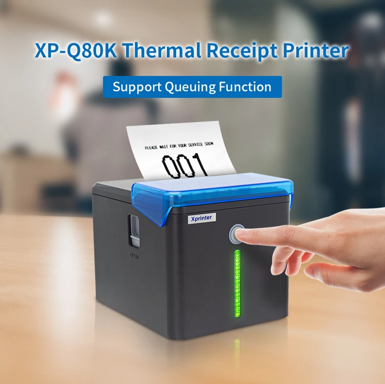 No stock Xprinter XP-Q80K Receipt Printer for Small Business Waterproof and Dustproof Design for Kitchen 80mm Thermal Printer