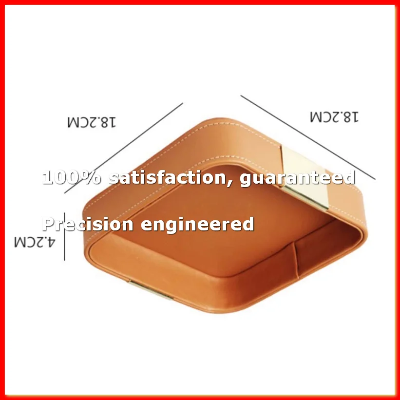 Leather Desktop Storage Tray Catchall Organizer Tray for Entryway Table to Hold Jewelry Watch Phone Wallet Container B-A79M
