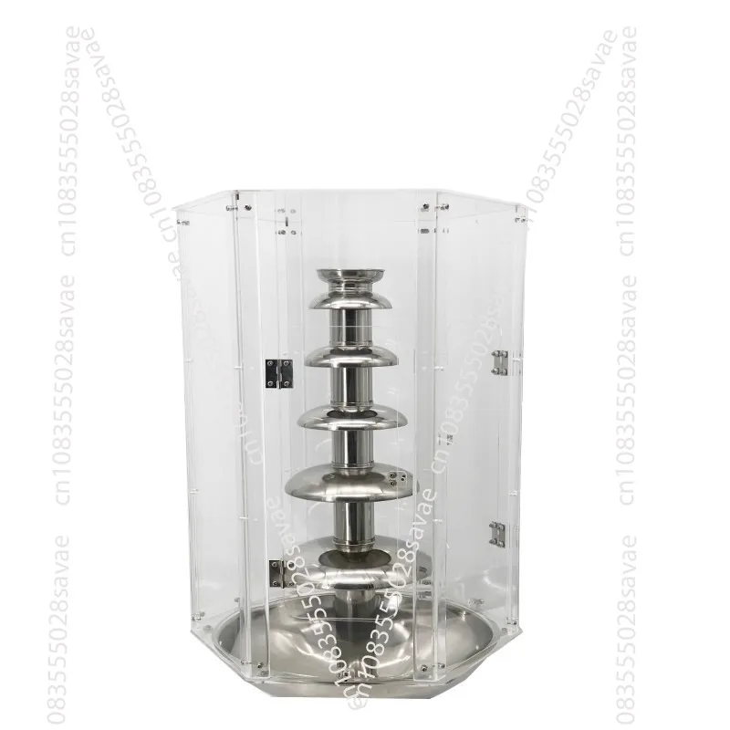 6 Layers of Beautiful Appearance Industrial Chocolate Fountain Cover High-speed Automatic Acrylic Cover