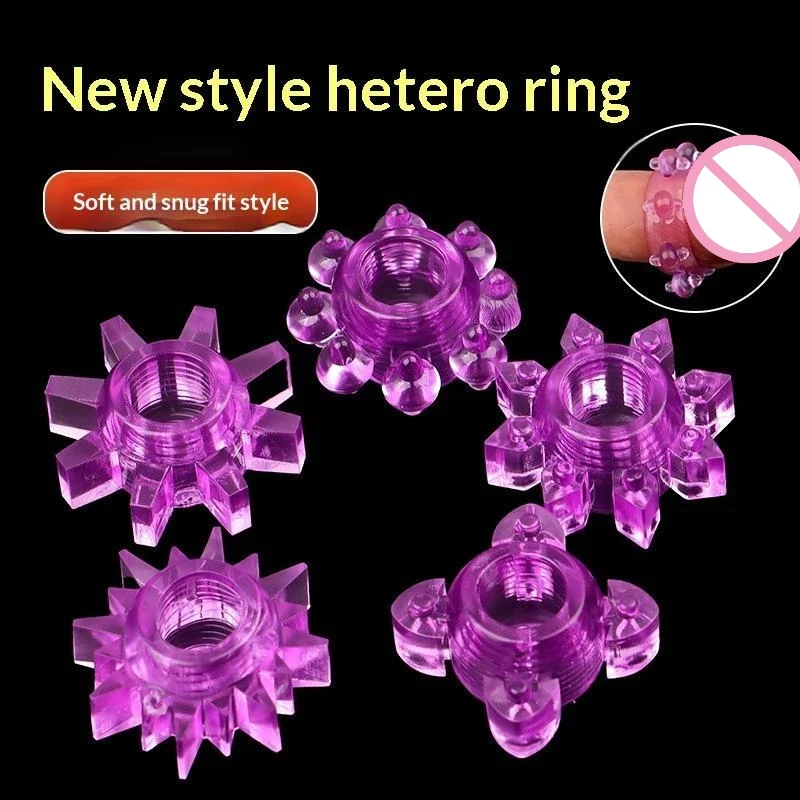 convenientSilicone Cock Ring Premature Ejaculation Delay 1/5Pcs Discreet Package Male Intimate Impotence Aid for Adult Gift - view 3