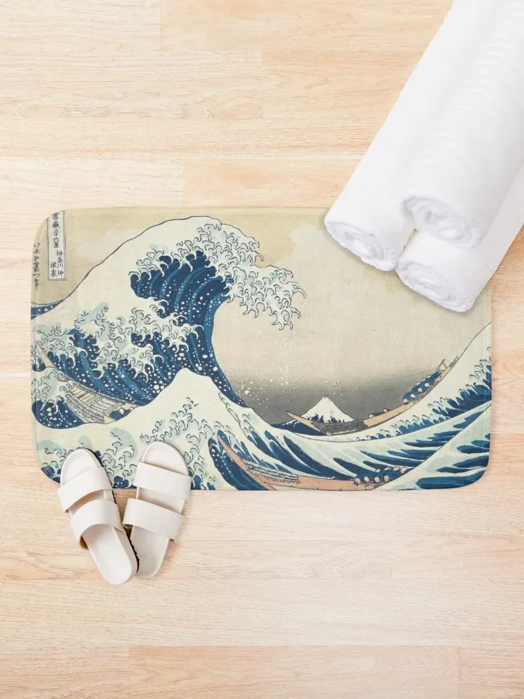 The Great Wave Off Kanagawa Bath Mat Living Room Rug Carpet In The Living Room Mat