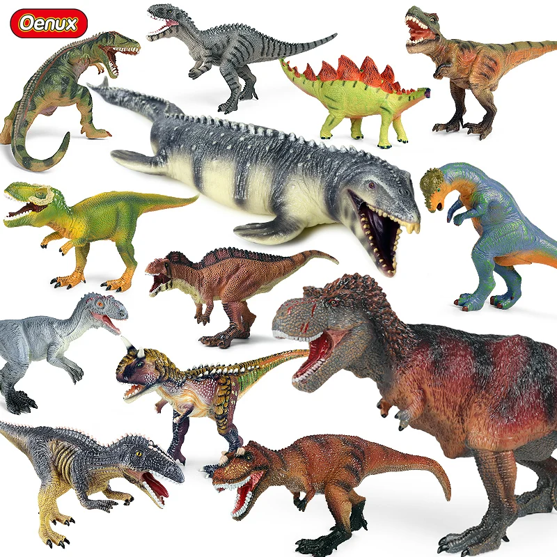 

Мягкий винил, ПВХ большой размер Юрского периода Carnotaurus Mosasaur T-Rex экшн фигуры динозавров животные коллекция моделей мира детские игрушки
