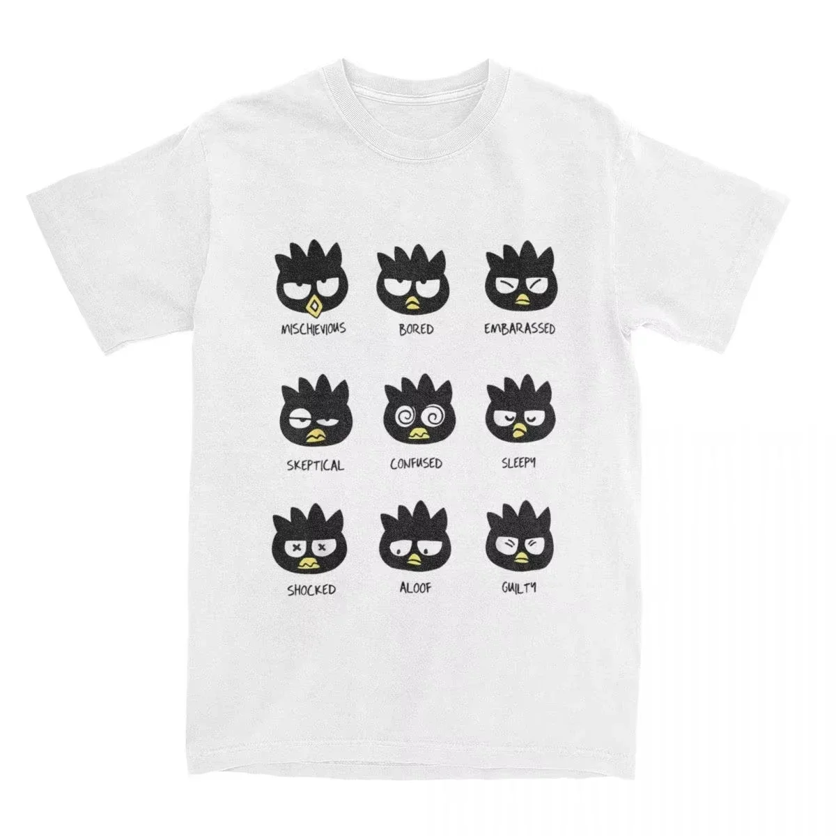 Bad Badtz Maru T Shirt Vintage Short Sleeve Casual Cotton T-shirt Streetwear Amusing Harajuku Daily Leisure Hip Hop Unisex Tops