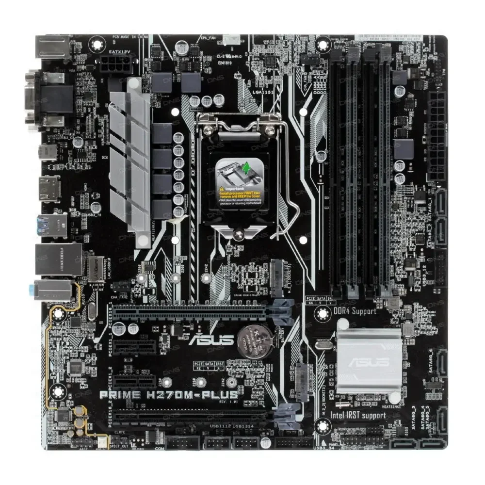 Asus PRIME H270M-PLUS Motherboard LGA 1151Intel H270 support i3-6300 i5-6500 i5-7500 i7-7700  G3900 G4600 cpu PCI-E 3.0 M.2