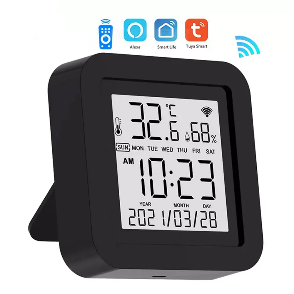 Tuya Smart WiFi Universal IR Remote Temperature Humidity Sensor for Air Conditioner TV AC Works with Alexa,Google Home Yandex
