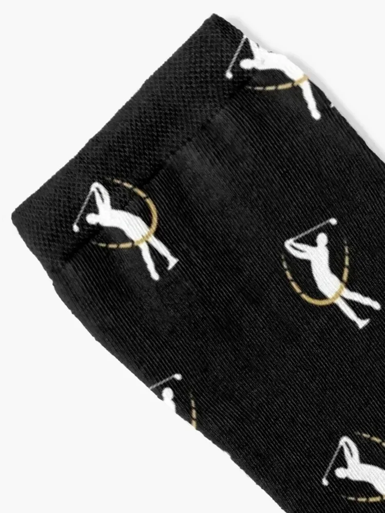 Golf | Golf Swing | Black | Golfers Socks custom Stockings compression gifts designer Socks For Women Men's