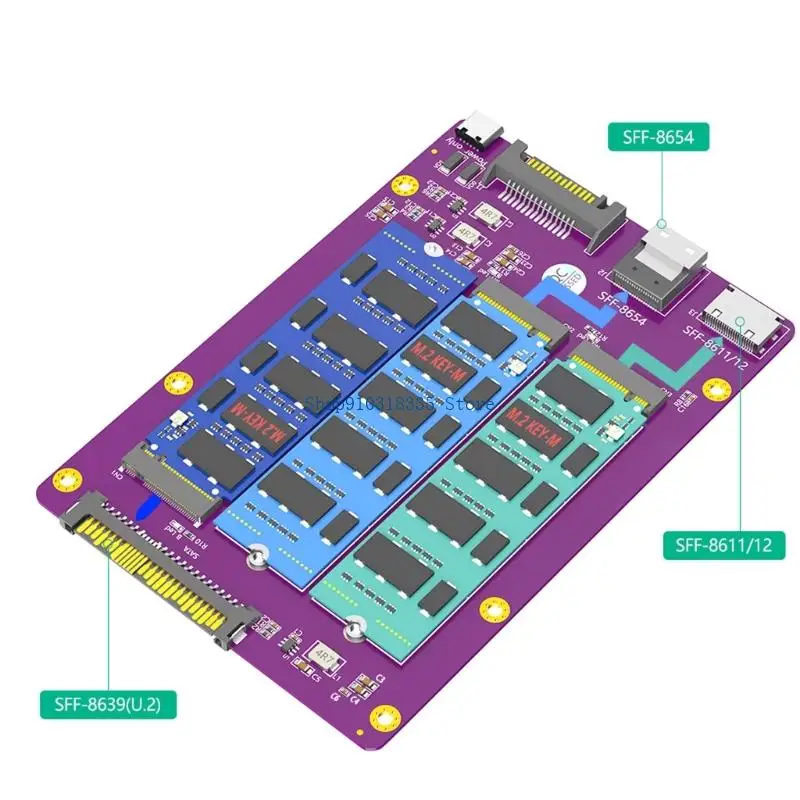 Multiple Interfaces SSDs Adapter Card for IT Professionals and DIY Enthusiasts