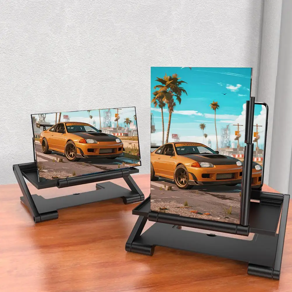 8 inch 3D Screen Amplifier Mobile Phone Screen Video Magnifier HD Expander Projector Smart Phone Display Magnifying Bracket