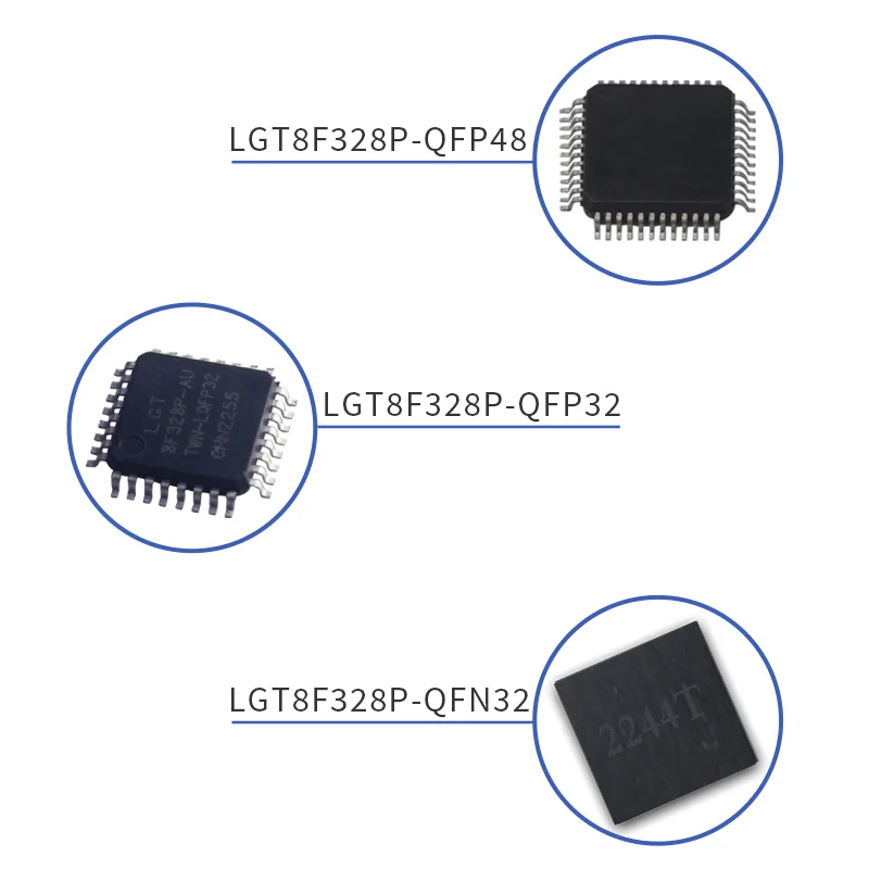 Emakefun LGT8F328P QFP32 QFN32  QFP48  Compatible ATMEGA328P Nulllab-nano Replaces MiniEVB For Arduino Nano v3.0  Pro Mini TYPEC