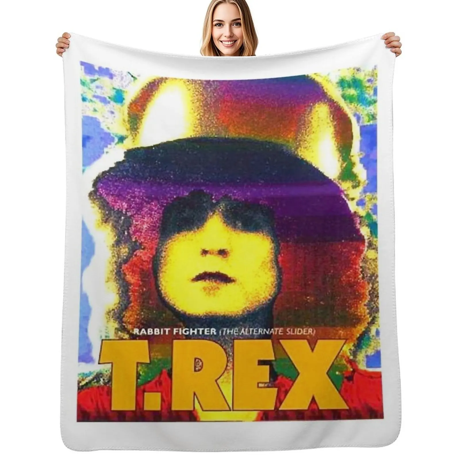 Rabbit Fighter T-S Throw Blanket Breathable Lightweight Blanket for Adults Kids