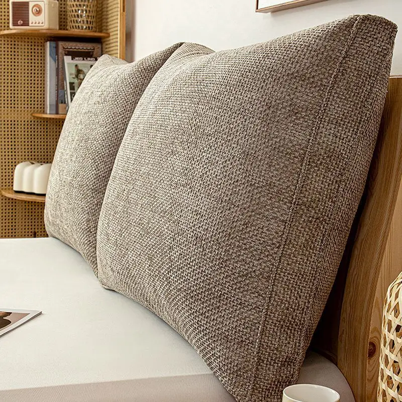 Cotton Linen Texture Headboard Pillow Headboard Cushion Cute Pillow Cojines Decorativos Floor Cushion Headrest Cushion