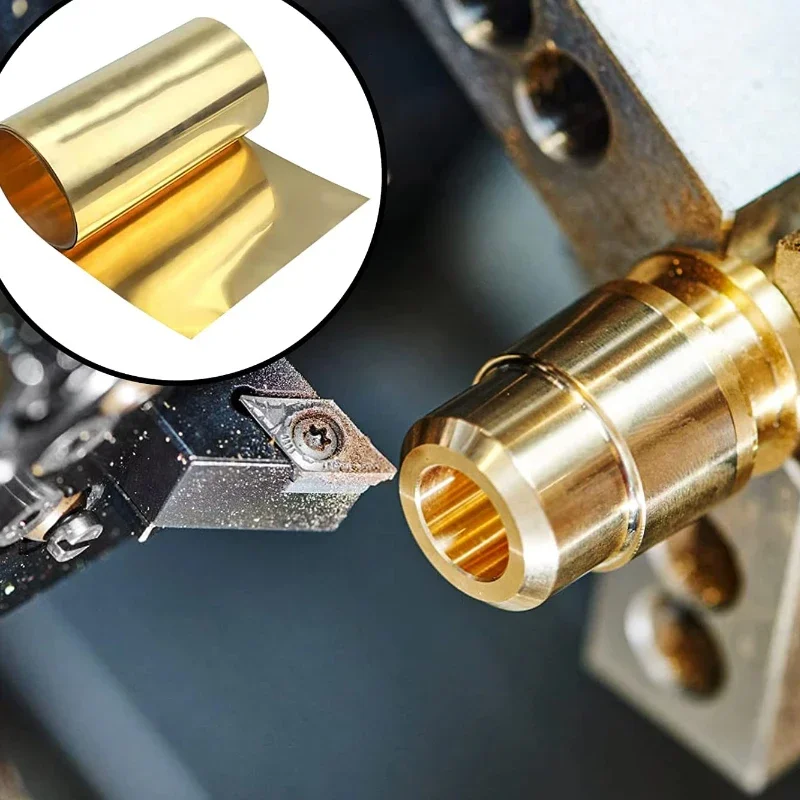 1Pcs Thickness 0.4/0.5/0.6/0.7/0.8/1mm H62 Brass Strip Width 10/15/20/25/30~400mm High-Quality H62 Brass Sheet Foil Strip Roll