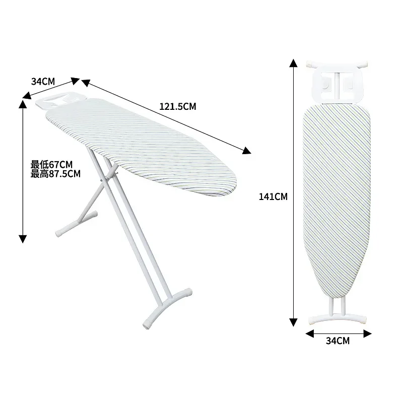 Portable Folding Ironing Board Stable Home Storage Customizable Size Compact Design for Apartment Use
