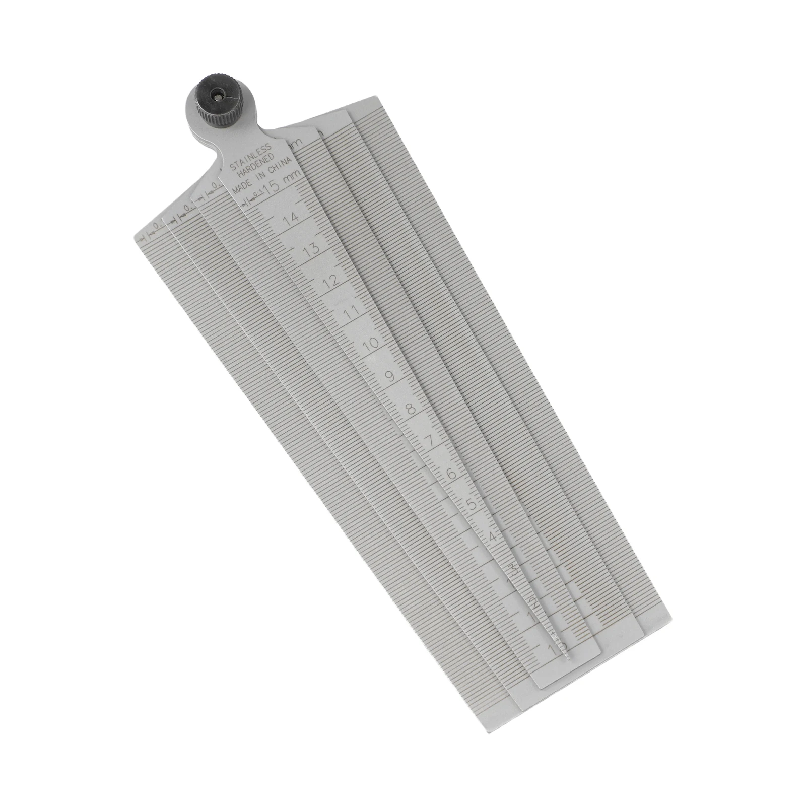 4 Piece Set Gap Ruler 1-60mm Steel Metric Taper Gauge Aperture Scale Wedge Feeler 4 In 1 Gap Ruler Workshop Equipment Hand Tools
