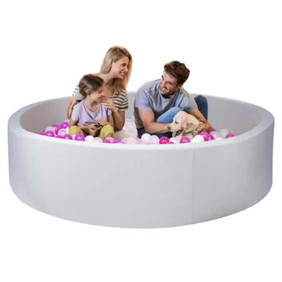 

Foam Ball Pit for Kid, Soft Ball Pit, Kiddie Balls PoolIdeal Gift Toys for,47 Inch