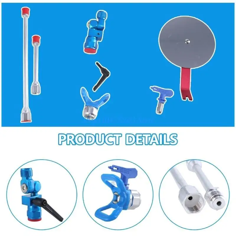 Y6GD Airless Guide Color Separation Baffle Guide Accessory Tool with Nozzle Tip & Extension Rod Easy to Use