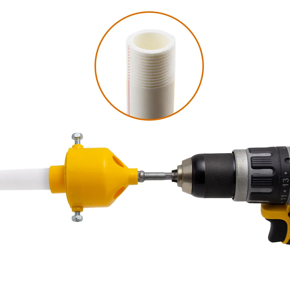 8pc plastic water pipe board teeth tap wrench hand drill for changing water pipe threading tool accessories set