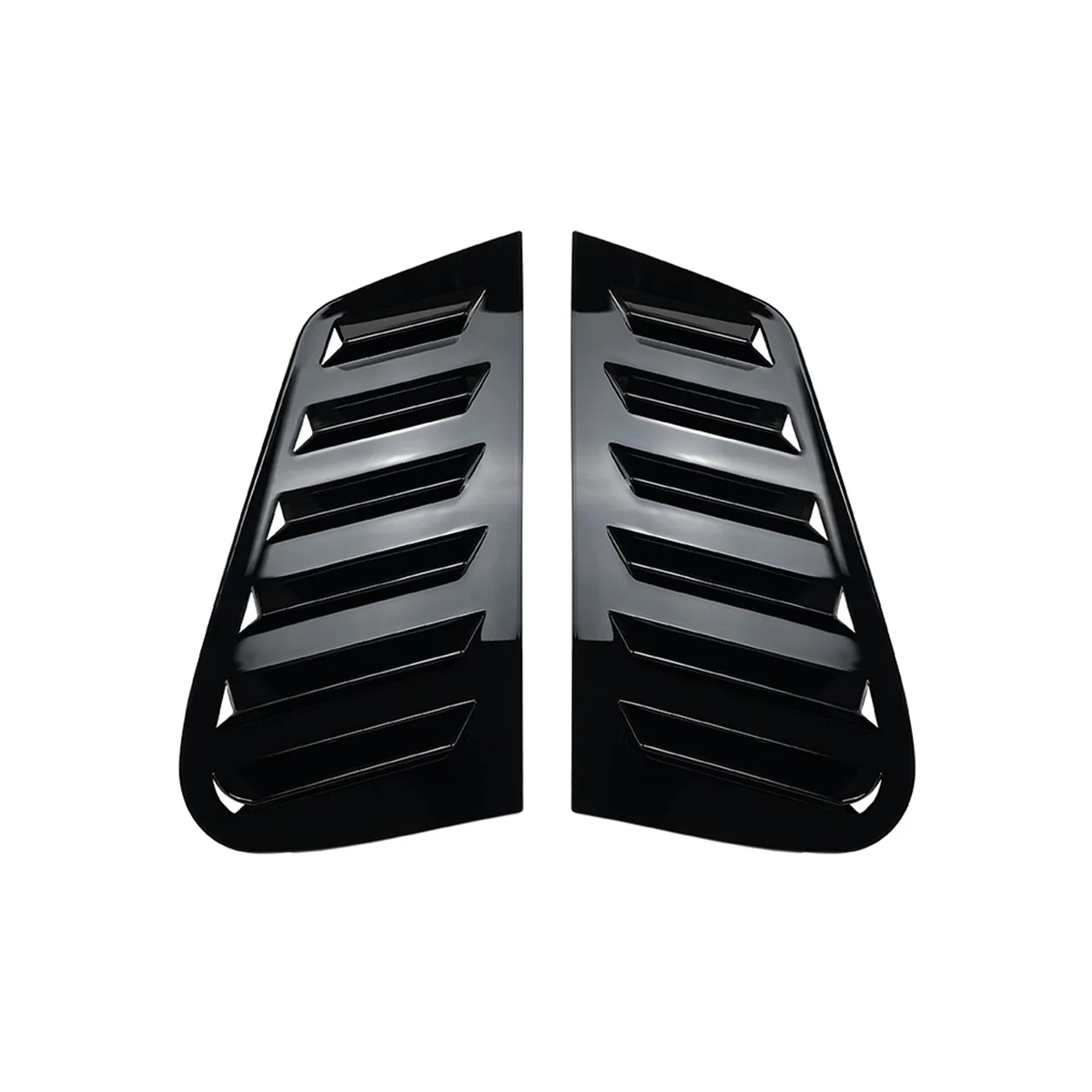 Car Glossy Black Rear Windows Triangle Louver Cover Stickers for VW Golf 4 MK4 1997-2006 Car Styling Cover