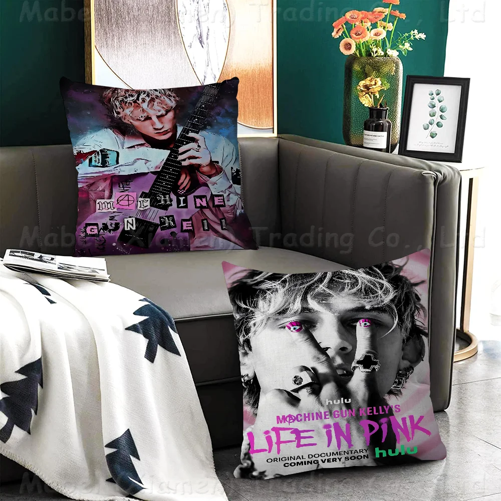 M-Machine Gun K-Kelly Cushion Cover Inches Farmhouse Decor Home Throw Pillow Covers For Couch Decorations