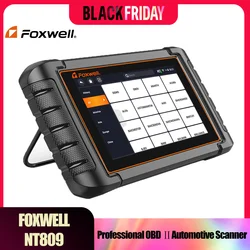 FOXWELL NT809 OBD2 Car Diagnostic Scanner Full System Active Test 30+ Reset Bi-directional Test OBD2 Automotive Scanner Tools