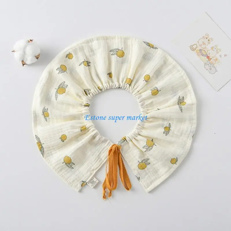 

090B Newborn Saliva Towel Infant Feeding Bibs Baby Burp Cloths Baby Bibs Drooling Apron Cotton Drooling Apron for Toddler