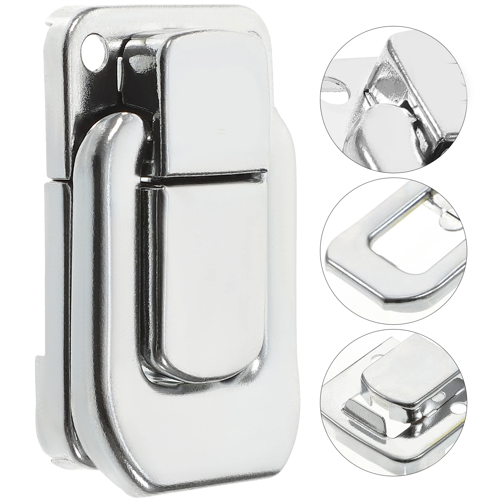 

3 Pcs Guitar Box Lock Buckle Iron Latch Bag Latches Hook Locks Safety Door Luggage