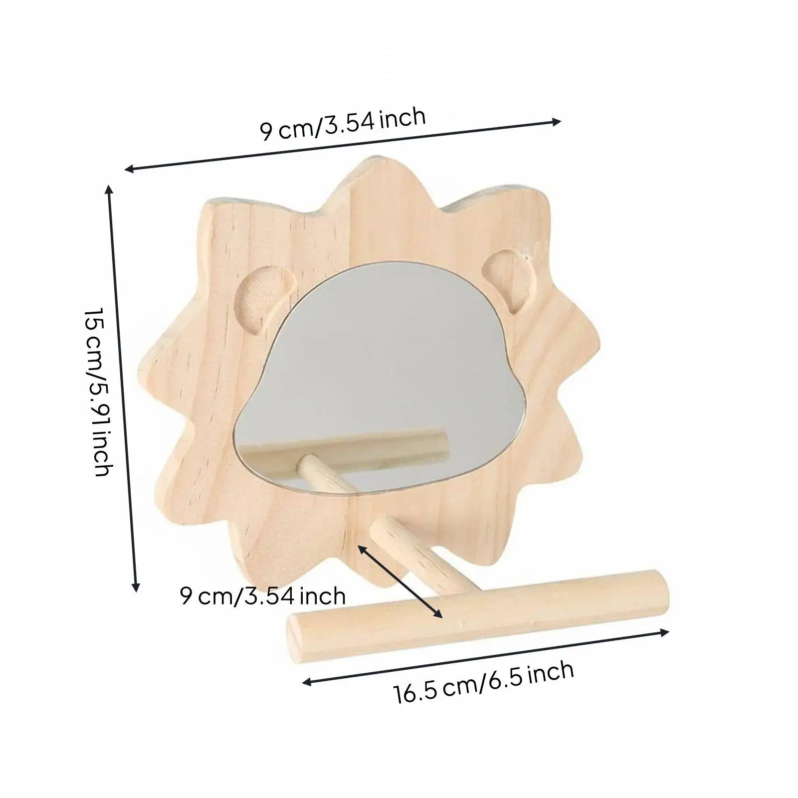 Hanging Bird Play Cloud for Parrots Wooden Chew Toy Exercise Perch with Stable Cage Mount for Small Birds
