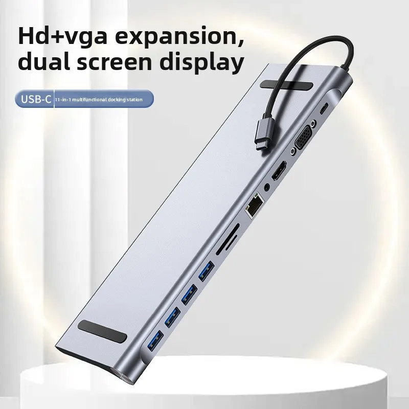 

Многофункциональная док-станция-конвертер для ноутбуков Apple и Huawei (11-в-1). Модель 2026 года.