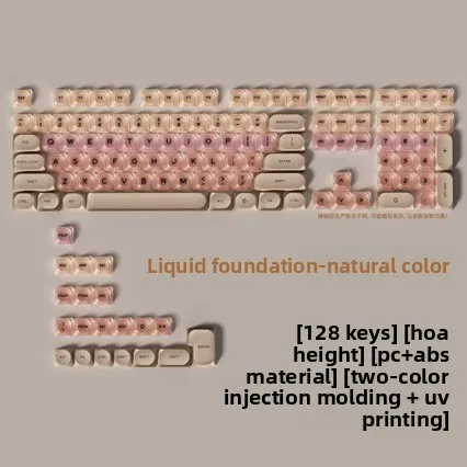 Keys Hoa Profile Keycap Set Translucent Double Shot Keycaps Uv Printed Macaron Theme Full Key Mechanical Magnetic Switch