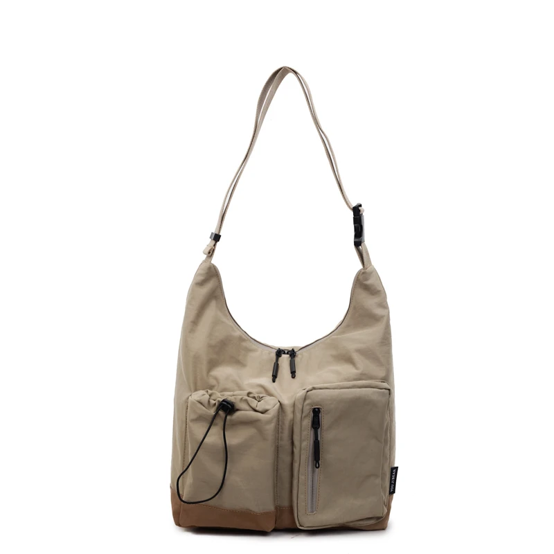 

Contrast Color Nylon Zipper Crossbody Bags 2026 Hot Sale Commuting Versatile Shoulder Bags New Large Capacity Sweet Women's Bags