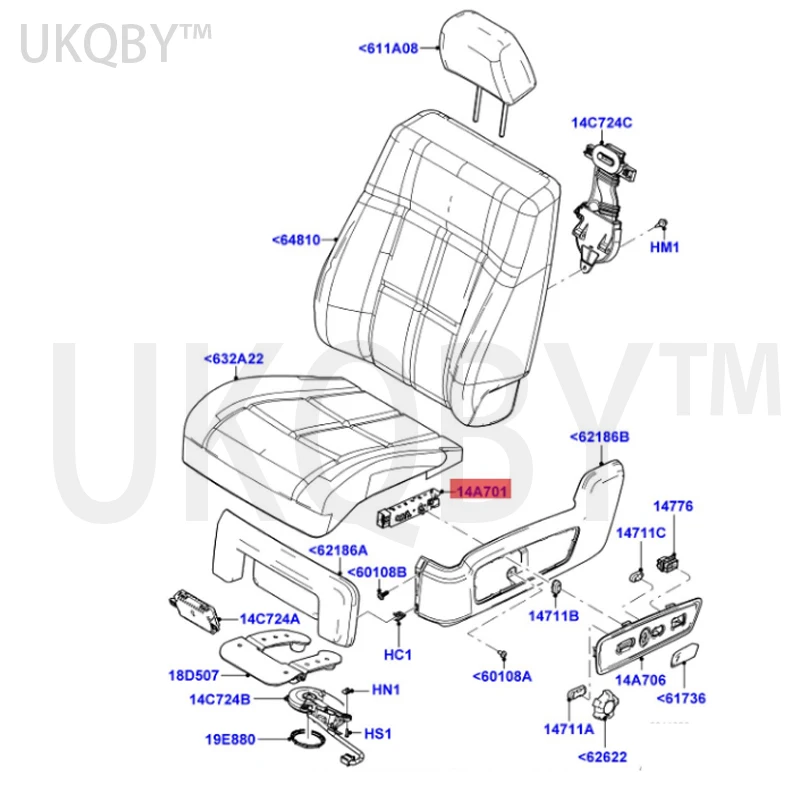 apply Im po rt ed Wi ng Ti ge r Ex pl or er Ru ij ie Driver's seat adjustment switch 9L3Z14A701A SW7258