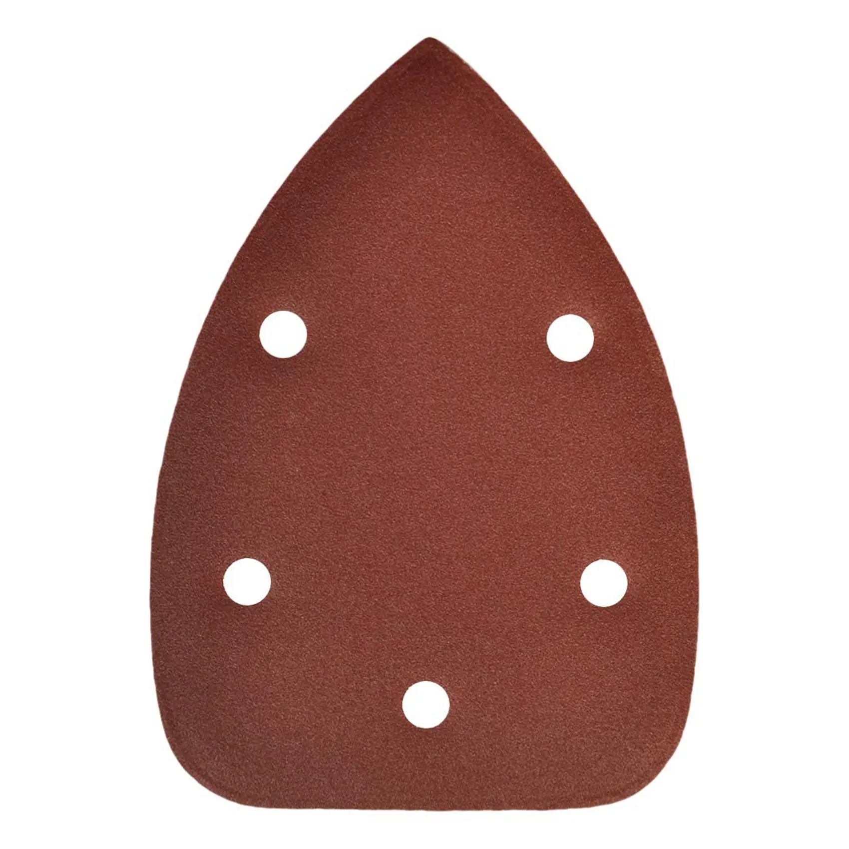 ABHU 100 قطعة من ورق الصنفرة الثلاثي مقاس 10 40-400 ورق الصنفرة الخشن لآلة تلميع 140 مم ورق الصنفرة الزاوية ذو 5 فتحات