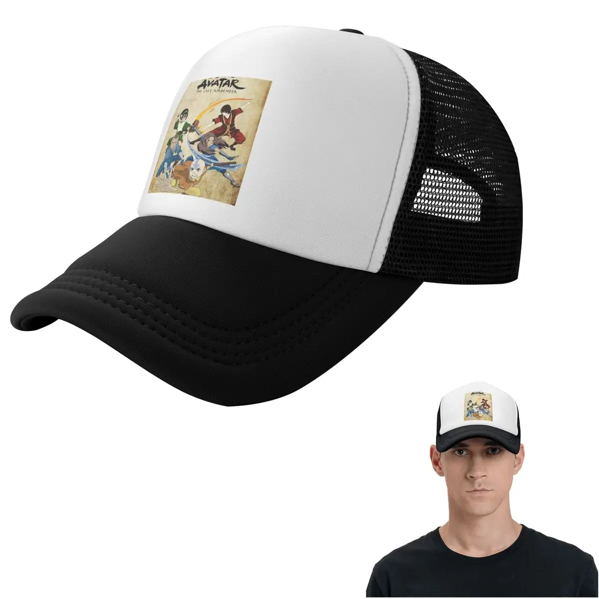 Avatar The Last Airdobladora Cartoon Cap Fashion Mesh Baseball Caps Adjustable Hat Hip Hop Summer Unisex Baseball Hats