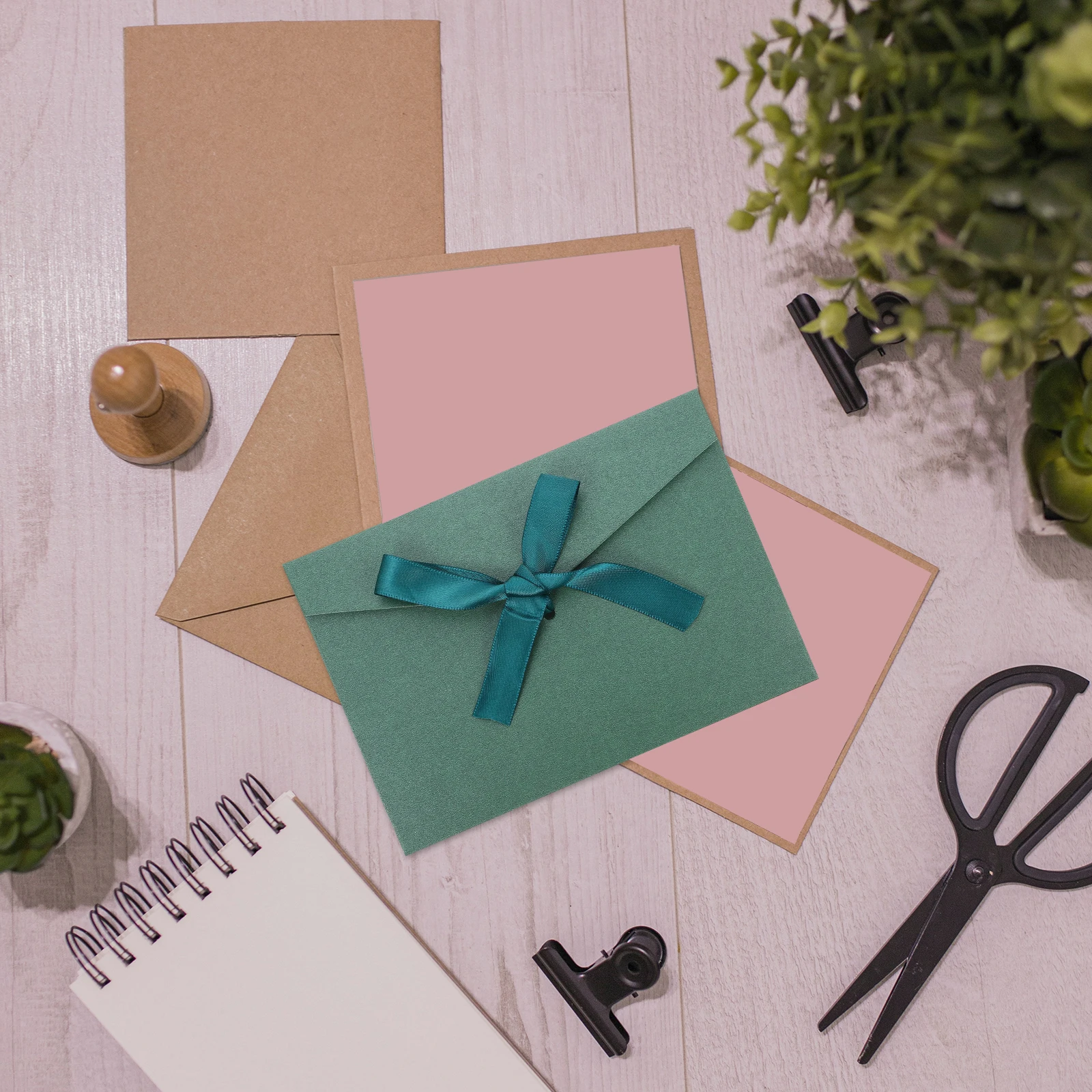 8 Pcs Vintage Bow Envelope Greeting Card Envelopes Invitation Cards Luxury Bubble Large