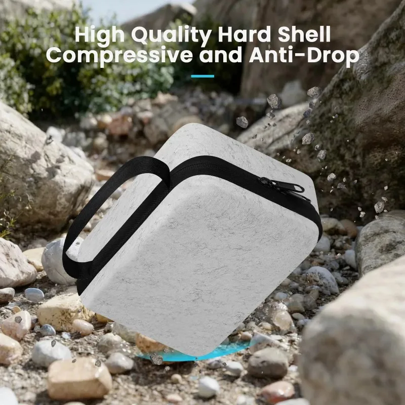 Hard Shell AR Glasses Storage Case, Portable Shockproof Travel Bag for Smart AR Eyeglasses Accessories