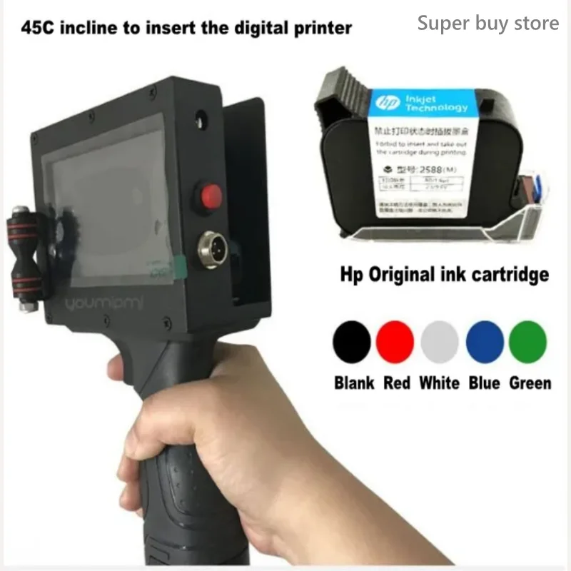 Digital Logo Direct Inkjet Printer Height 12.7mm for Barcode Mark Produce Date for all Material 110V or 220V