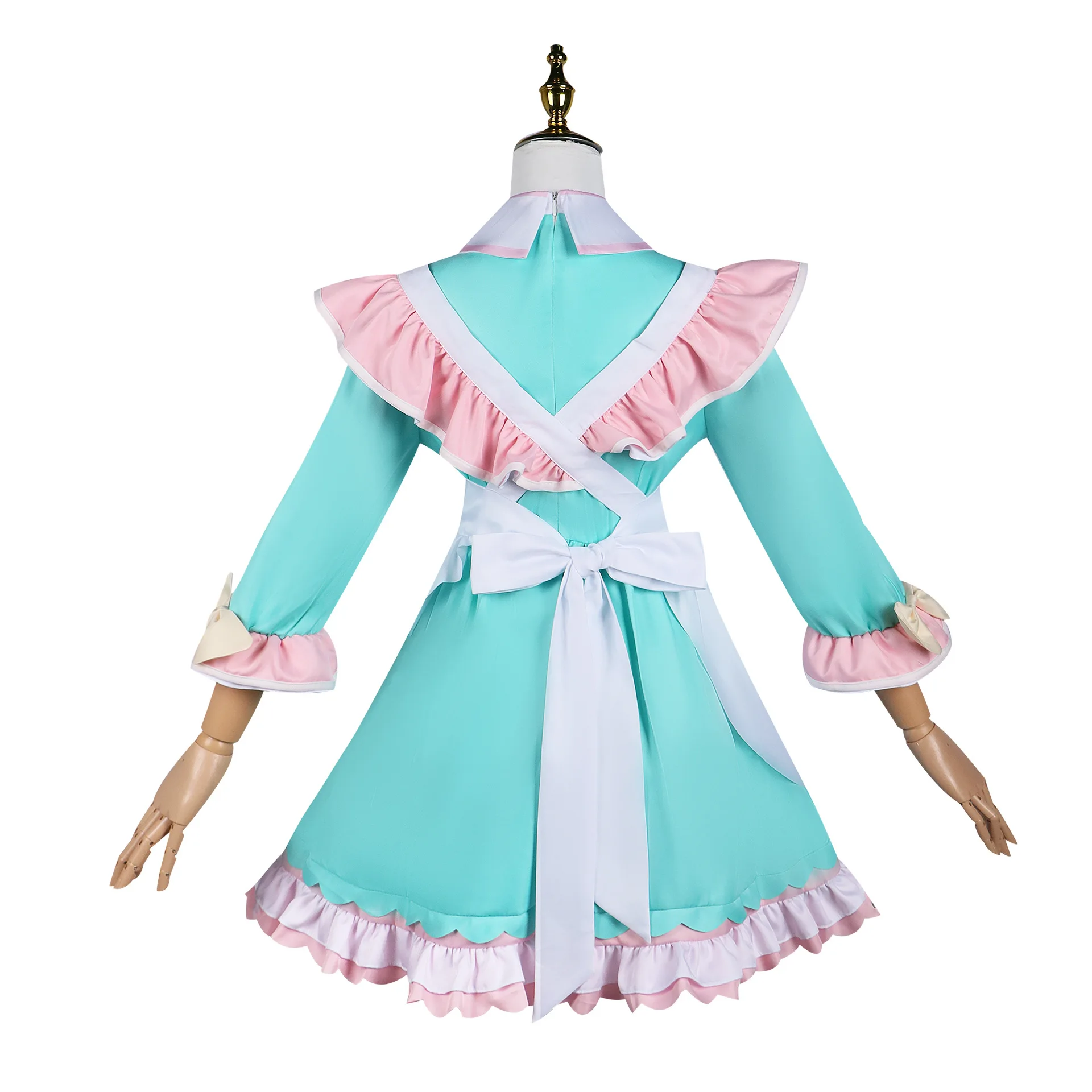 NEEDY GIRL OVERDOSE KAnge Cosplay Kostuum Pruik Regen Cosplay Meid Jurk Lolita Uniform Halloween Carnaval Rollenspel Outfits Vrouwen