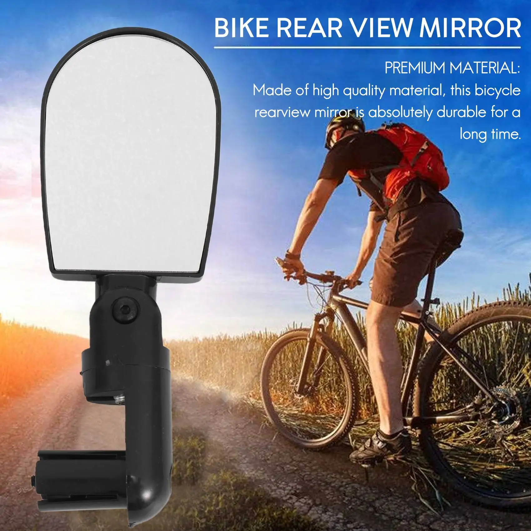 NEW HOT In Stock-Bar End Bicycle Mirrors For Handlebars 2PCS 360 Rotatable Safe Rearview Mirror For Mountain Road Bike Bicycle M