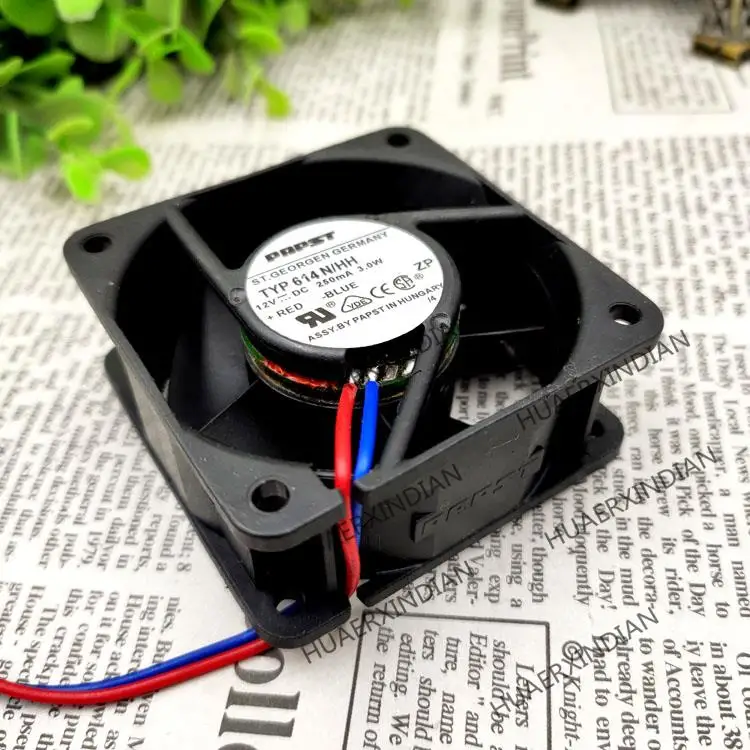 Nuevo TYP 614 N/HH 6025 12V 3,0 W 6CM Kit de montaje de ventilador de refrigeración