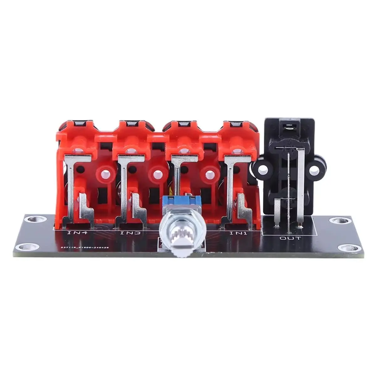 DT204 STOCK-4 Way Dual Channel Audio Signal Switching Board Seat Input Audio Source Signal Relay Board for Theater