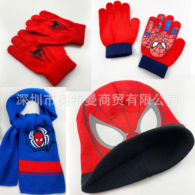 Buy Character Red Spider-Man Winter Hat And Gloves Set From The UK Online Shop