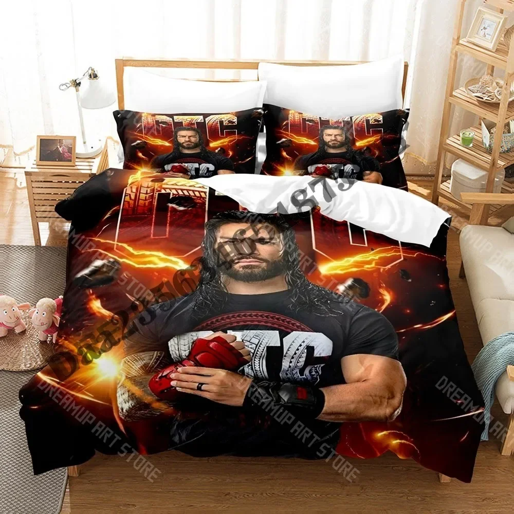 

Комплект постельного белья с 3D принтом Roman Reigns OTC Single Twin Full Queen King Size, комплект постельного белья для взрослых и детей, комплекты пододеяльников для спальни, простыня