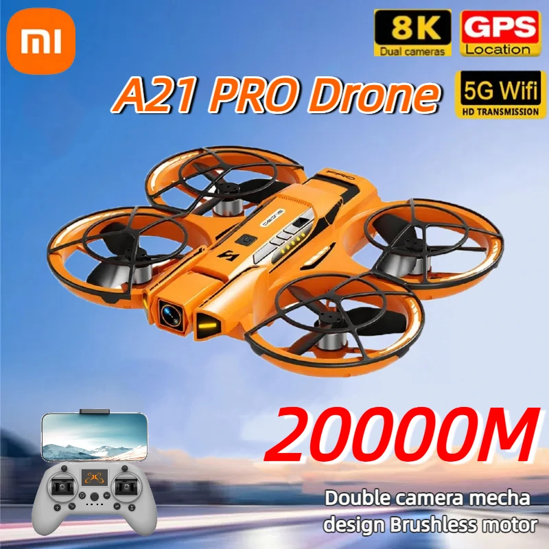 

Xiaomi A21 PRO Professional Drone GPS 8K HD Dual Camera Brushless Motor Obstacle Avoidance Aerial Foldable Mini Quadcopter