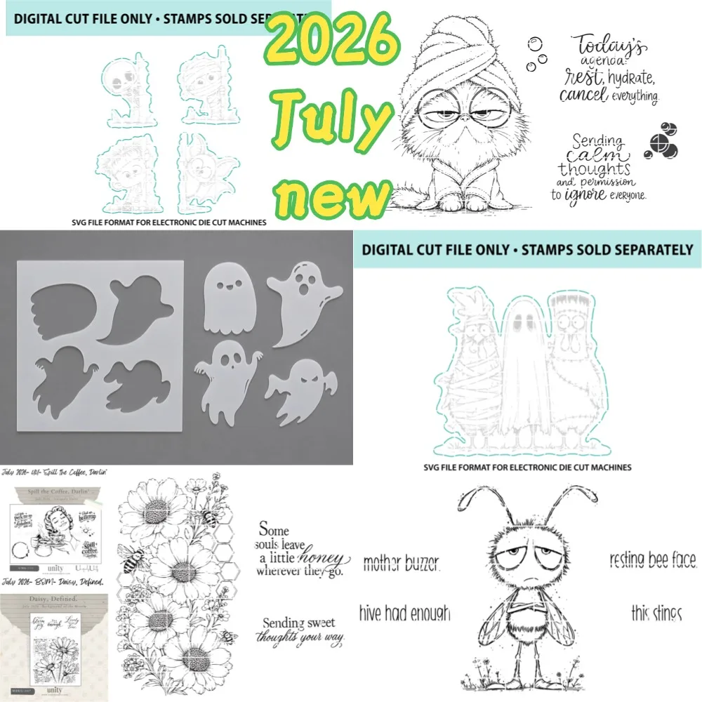 2026 April neue transparente Silikonstempel für DIY-Scrapbooking, Bastelbedarf, Stempel, Fotoalbum, Kartenherstellung, Dekoration