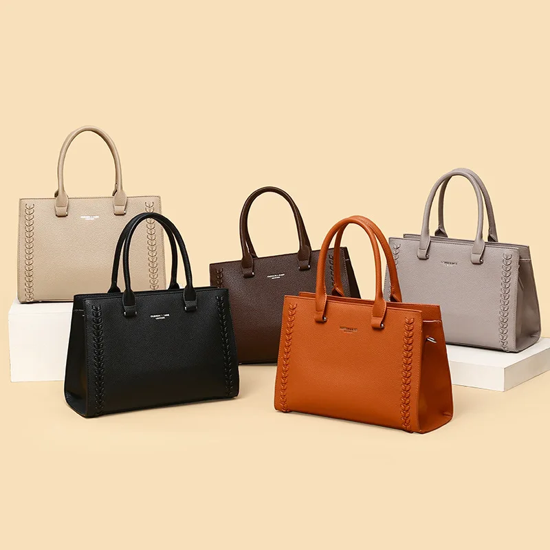 

2025 Women's Wholesale Euro-Chic Vintage Tote Bag - Stylish Shoulder/Crossbody Handbag for Daily Commute