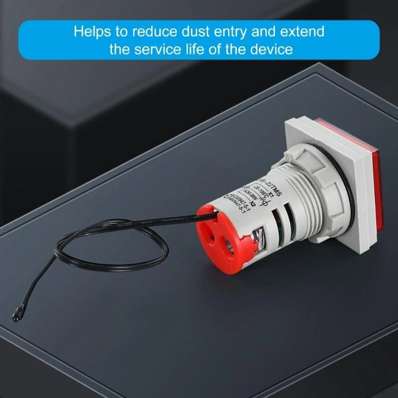 220V -20-199'C Clear Display Square Gauge Untuk Penggunaan Kantor Rumah atau Laboratorium .Y1QB