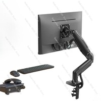 17-27-Inch Computer Dual-Screen Monitor Stand, Smart Desktop Up-and-Down Display Stand for Ergonomic Viewing and Work Efficiency