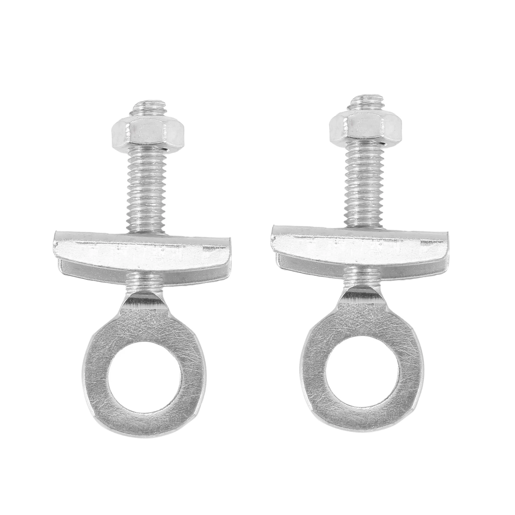 A25I-8 Pcs Silver Tone Metal Diamond Back Burly Donut Chain Tensioner