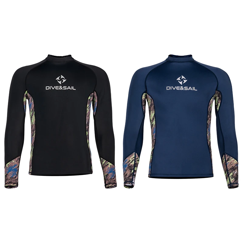 

Diving Skin Suit Top for Men Lycra Swimsuit Rash Guard Skin Thin Wetsuit UV Protection Quick Dry Swimwear for Surfing Snorkeling