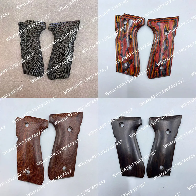 1 Pair 8 Patterns Grip Handle Scales Patches for KUBLAI N10 Beretta M92F Kublai M9A1
